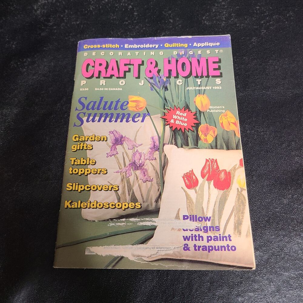 Vintage craft and home magazine july august 1993